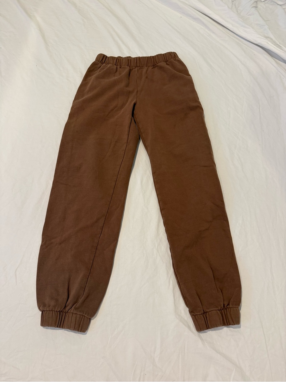 Brandy Melville Brown Elastic Waist Joggers
